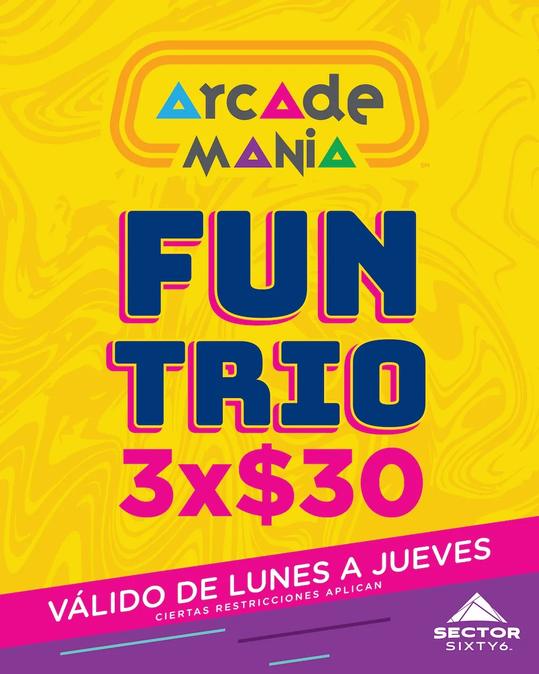 Promoción Fun Trio 3 x $30